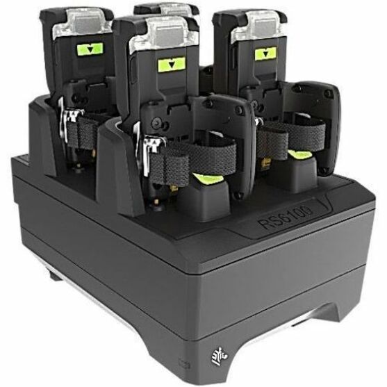 Zebra RS6100 Four Slot Ring Scanner Cradle - Docking - Bar Code Scanner - 4 Slot - Chargin