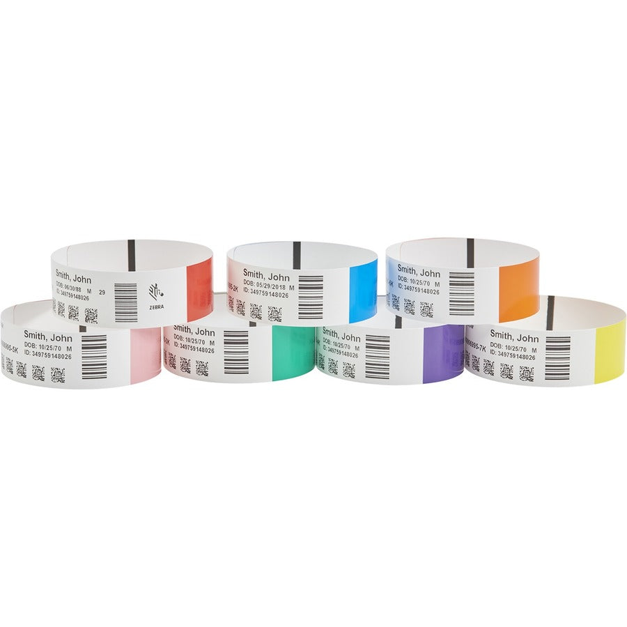 Zebra Wristband Polypropylene 1 x 11in Direct Thermal Zebra Z-Band Direct Blue HC100 10006995-2K