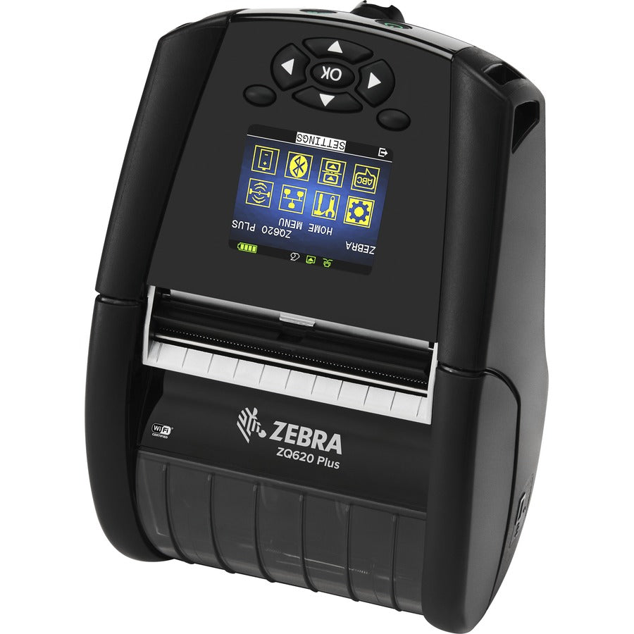 Zebra ZQ620 Plus Desktop Industrial Mobile Direct Thermal Printer - Monochrome - Label/Rec