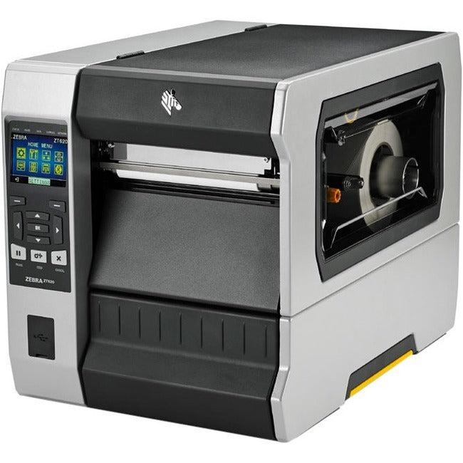 Zebra Zt620 Industrial Direct Thermal/Thermal Transfer Printer - Monochrome - Label Print - Ethernet - Usb - Serial - Bluetooth - Taa Compliant Zt62063-T01010Ga