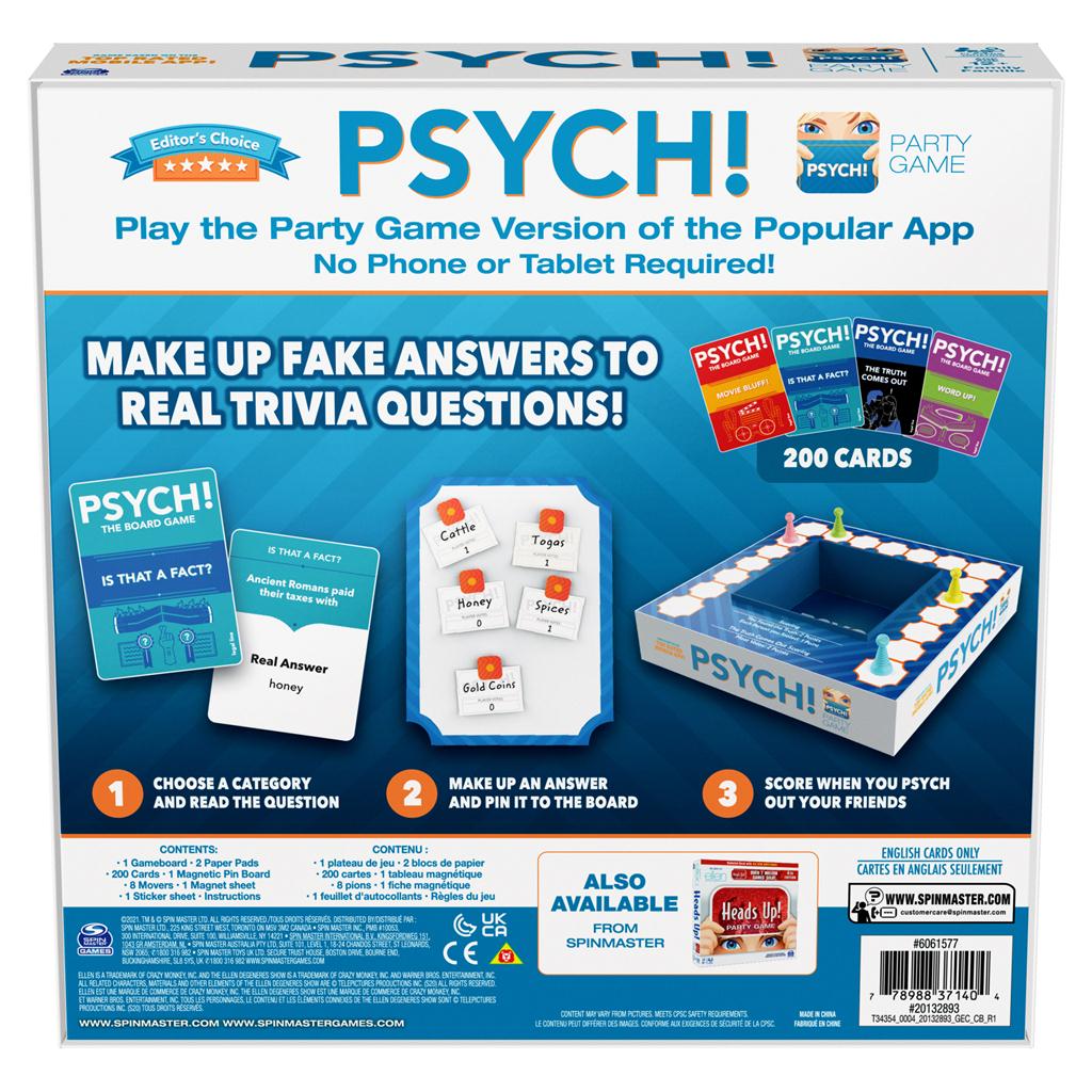 PSYCH! Board Game