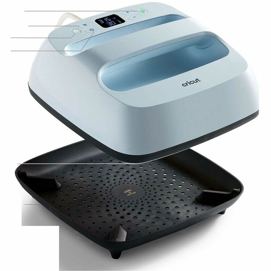 cricut EasyPress 3 - 9 in x 9 in - 7.8" Width x 13.4" Depth x 14.4" Height - Zen Blue -