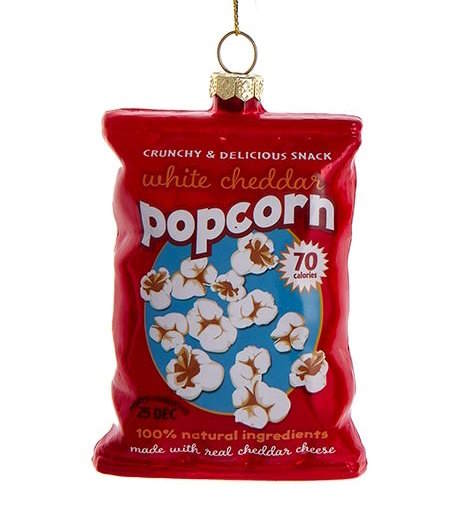 Snack Bag Glass Ornament -