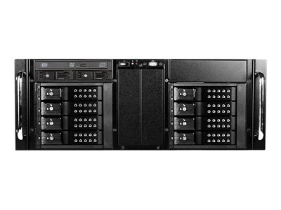 iStarUSA AV D-410-DE8-225T - Rack-mountable - 4U - extended ATX - SATA/SAS - hot-swap - no power supply (PS/2) - black - USB D410-DE8BK-225T