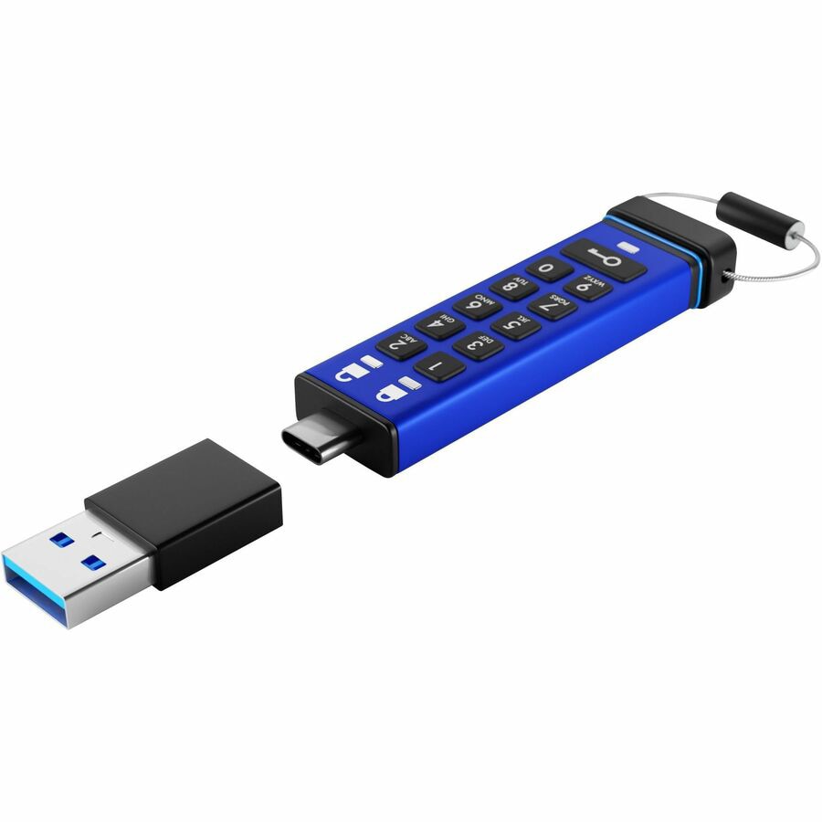 iStorage datAshur PRO+C 512GB USB-C FIPS 140-3 Level 3 Secure Flash Drive