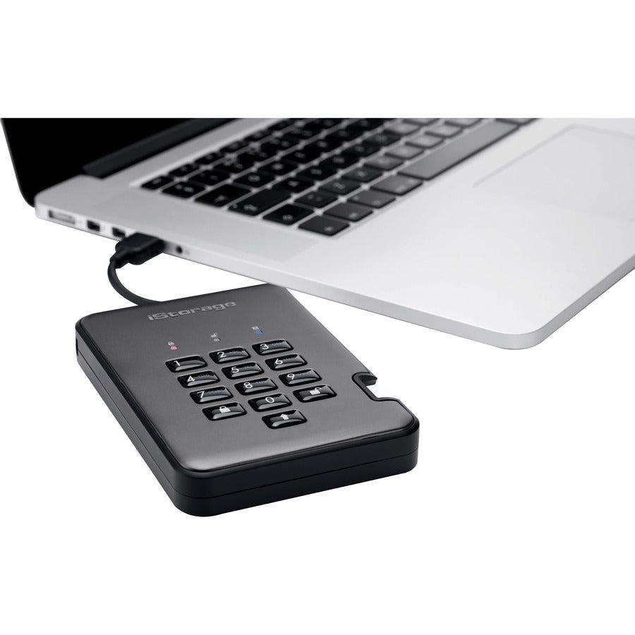 iStorage diskAshur PRO2 1 TB Portable Rugged Hard Drive - 2.5" External - TAA Compliant