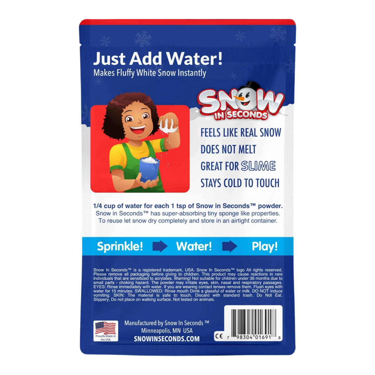 Snow in Seconds - Small - Makes 1 Gallon