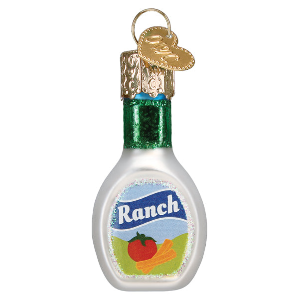 Gumdrop Mini Ranch Dressing Glass Ornament