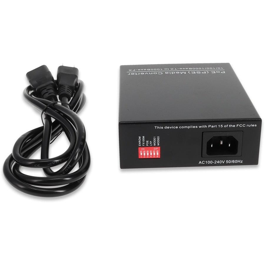 10/100/1000Base-TX(RJ-45) to 1000Base-SX(SC) MMF 850nm 550m POE Media Converter ADD-GMCP-SX-5SC