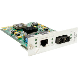 10/100Base-TX Media Converter Card - Single-Mode Fiber 1310nm | TECISOFT ADD-MCC1MSM20