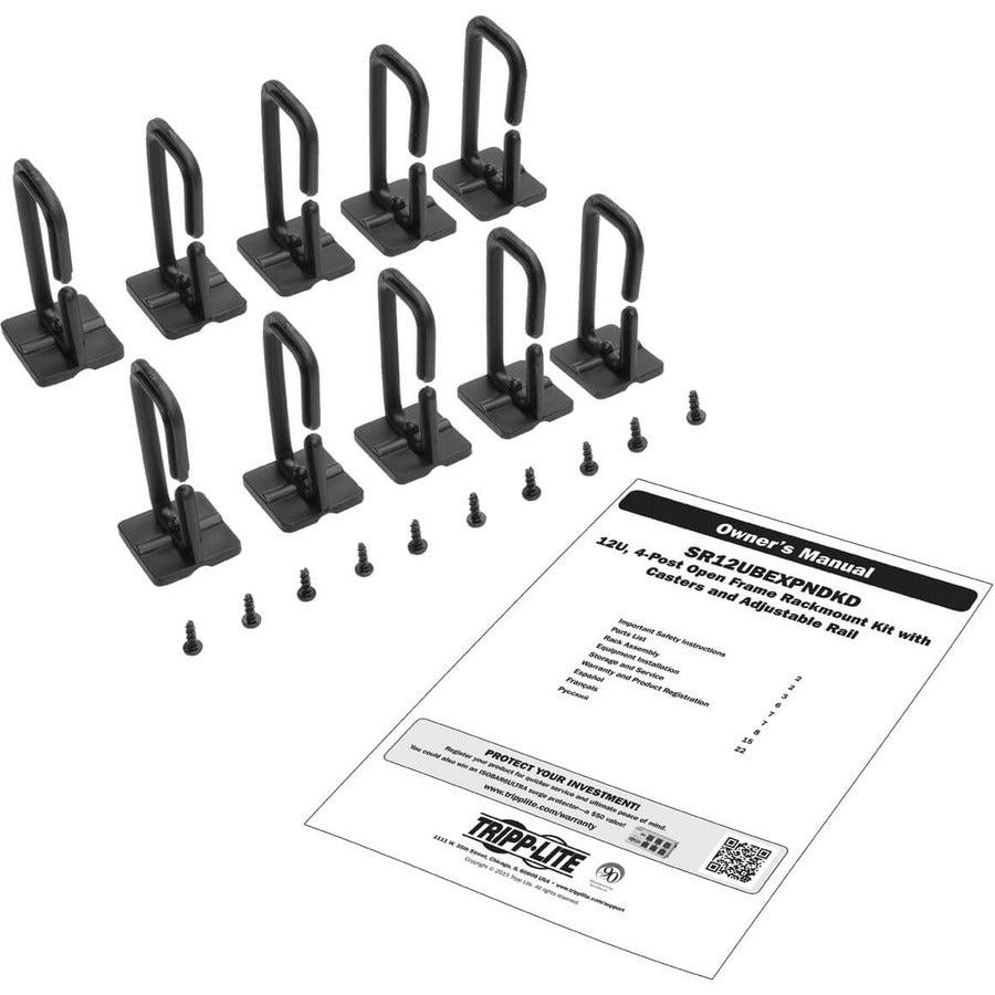 12U Server Rack - Standard-Depth 4-Post Open Frame Rack | TecIsoft SR12UBEXPNDKD