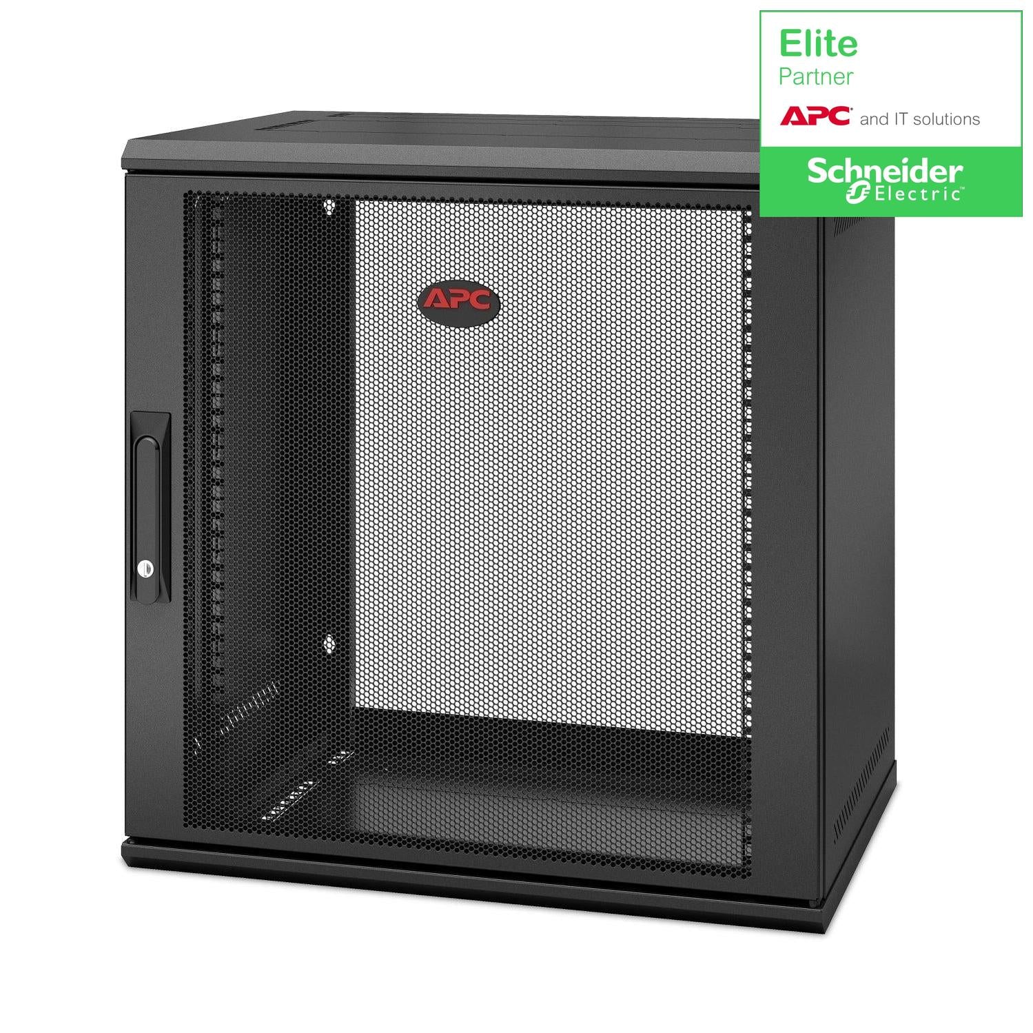 12U Wall Mount Server Rack - APC NetShelter Single Hinged Switch Depth Cabinet | TecISoft AR112SH4