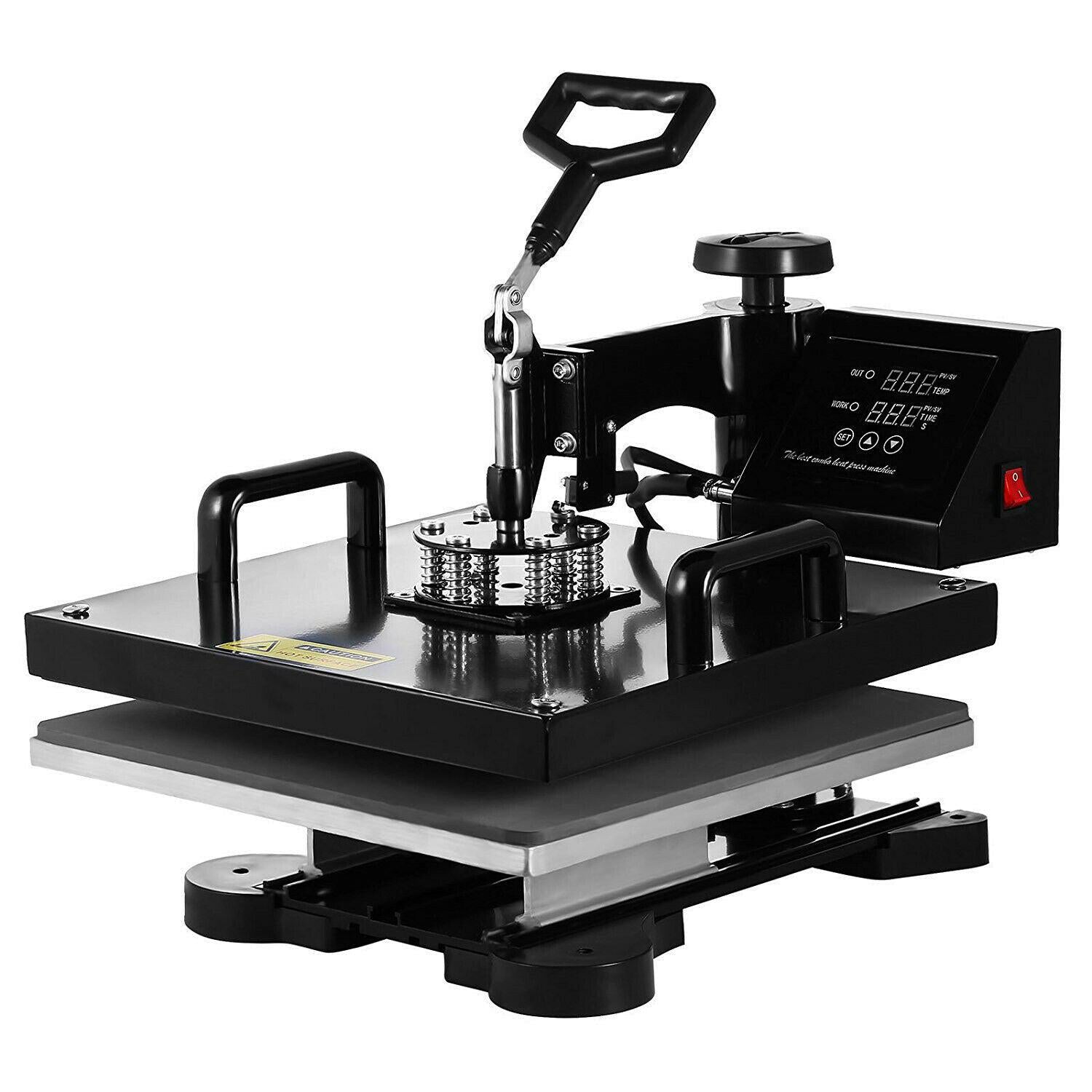15"X15" 8 In 1 Heat Press Machine Digital Transfer Sublimation T-Shirt Mug Hat