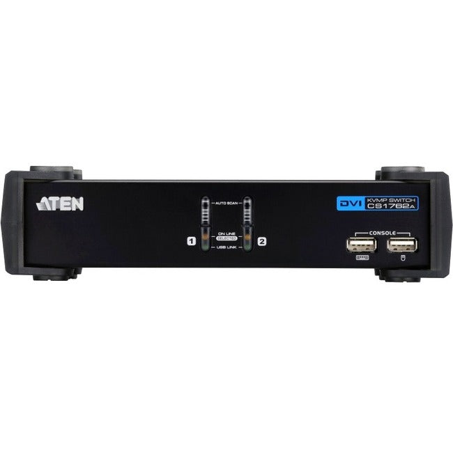 2 Port USB DVI KVM Switch - Desktop Computer Control | ATEN CS1762A