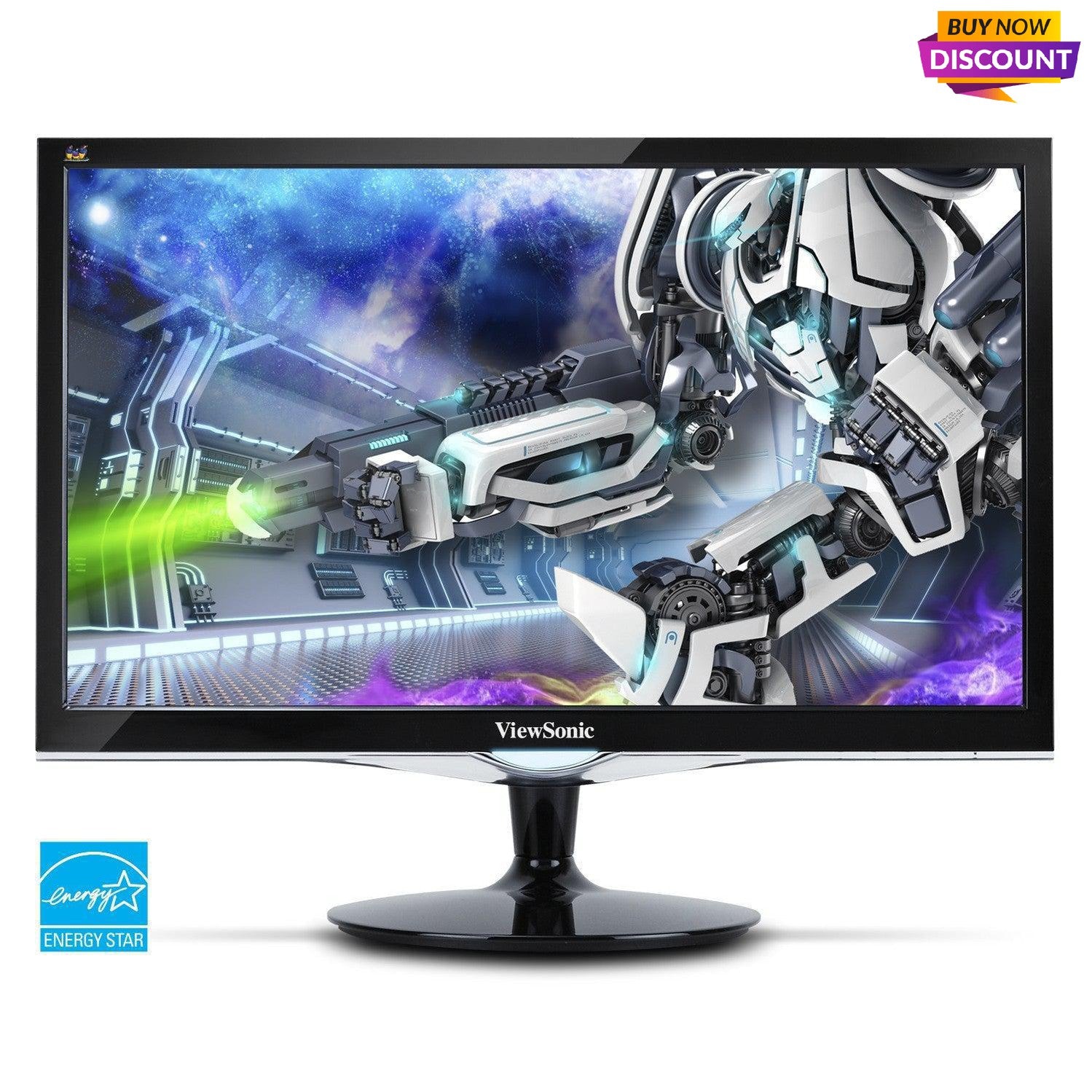 24 Inch Gaming Monitor - ViewSonic VX2452mh Full HD 1080p Display | TecISoft