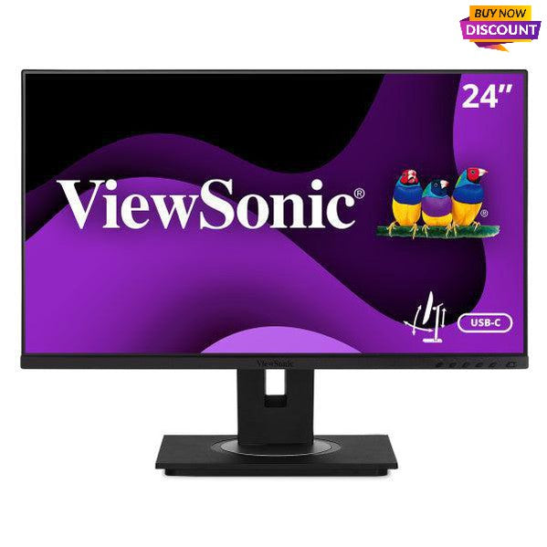 24 Inch IPS Monitor - Ergonomic USB-C Docking Station | ViewSonic VG2456A