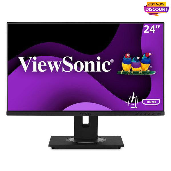 24 Inch IPS Monitor - ViewSonic VG2448a Ergonomic Display
