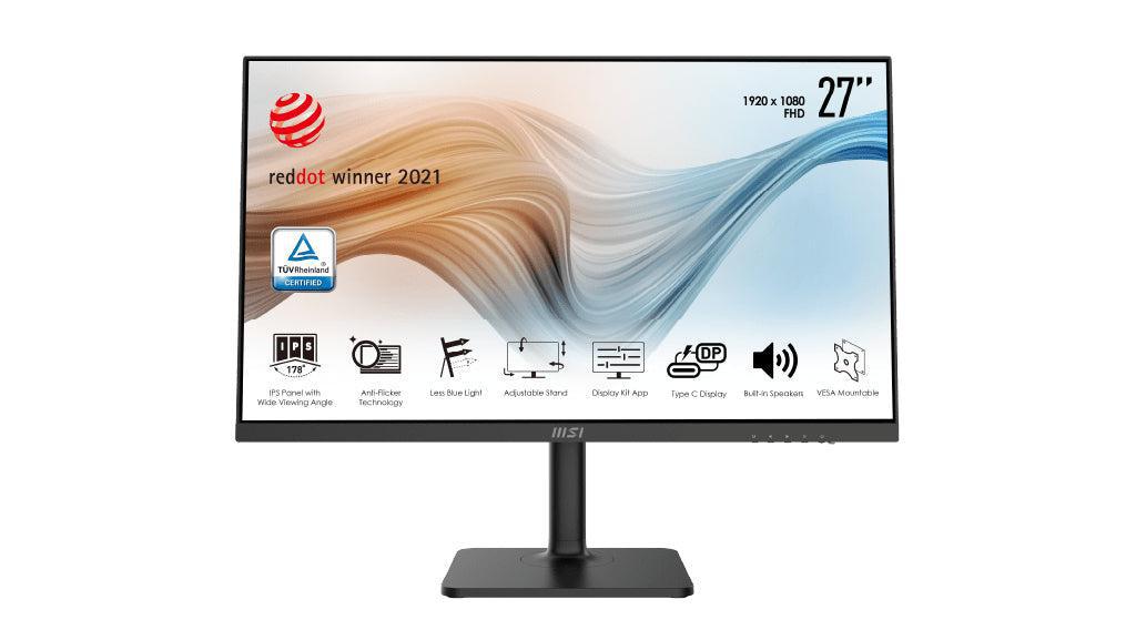 27 Inch Business Monitor - MSI Modern MD271P IPS Panel | Best Eye-Care Display MODERNMD271P