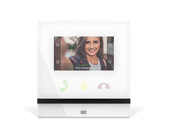 2N Telecommunications Indoor Compact Video Intercom System 10.9 Cm (4.3") White