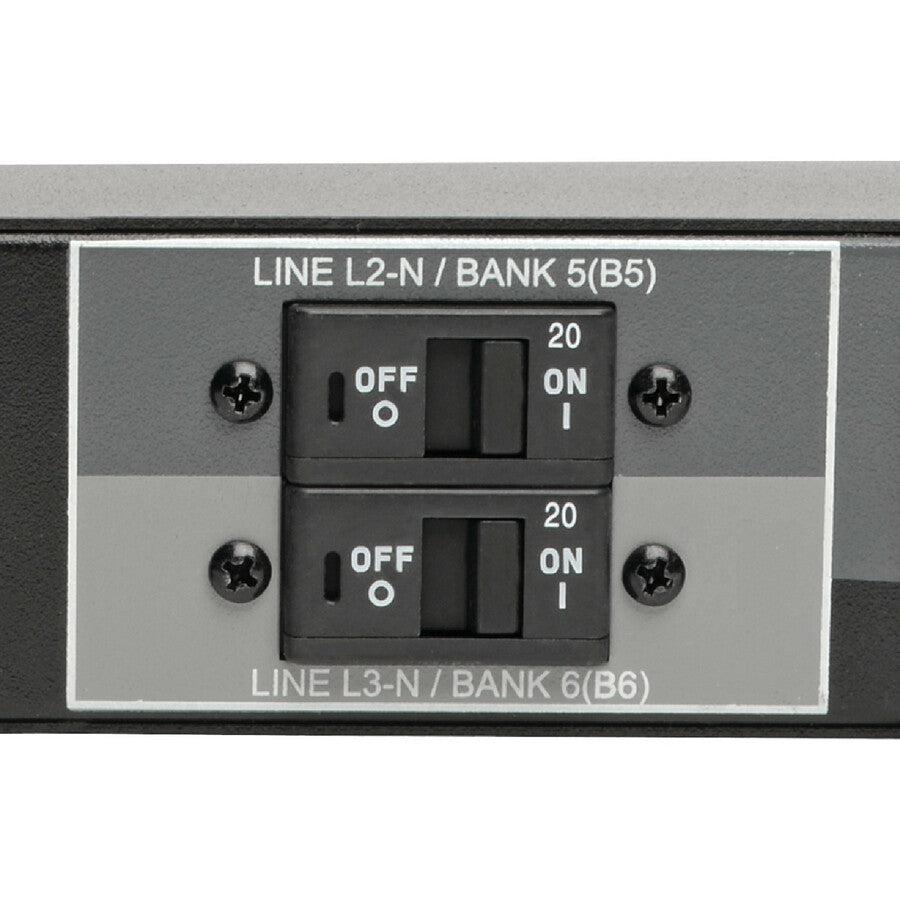3-Phase Switched PDU - 28.8kW Power Distribution Unit with Remote Monitoring | Tripp Lite PDU3XEVSR6G63B