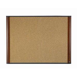 3M C4836My Bulletin Board Brown, Graphite Corkwood
