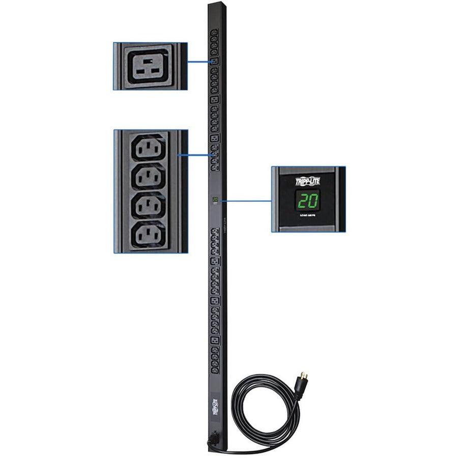 3.7kW Local Metered PDU Single-Phase - 208/230V Vertical Power Distribution Unit | Tripp Lite by Eaton PDUMV20HV