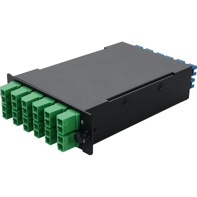 4-Bay Cassette Single-Mode Os2,24-Fiber 12 Duplex Cs In/12 Alc Out