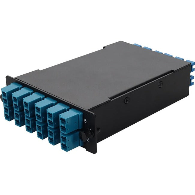4-Bay Cassette Single-Mode Os2,24-Fiber 12 Duplex Cs In/12 Lc Out