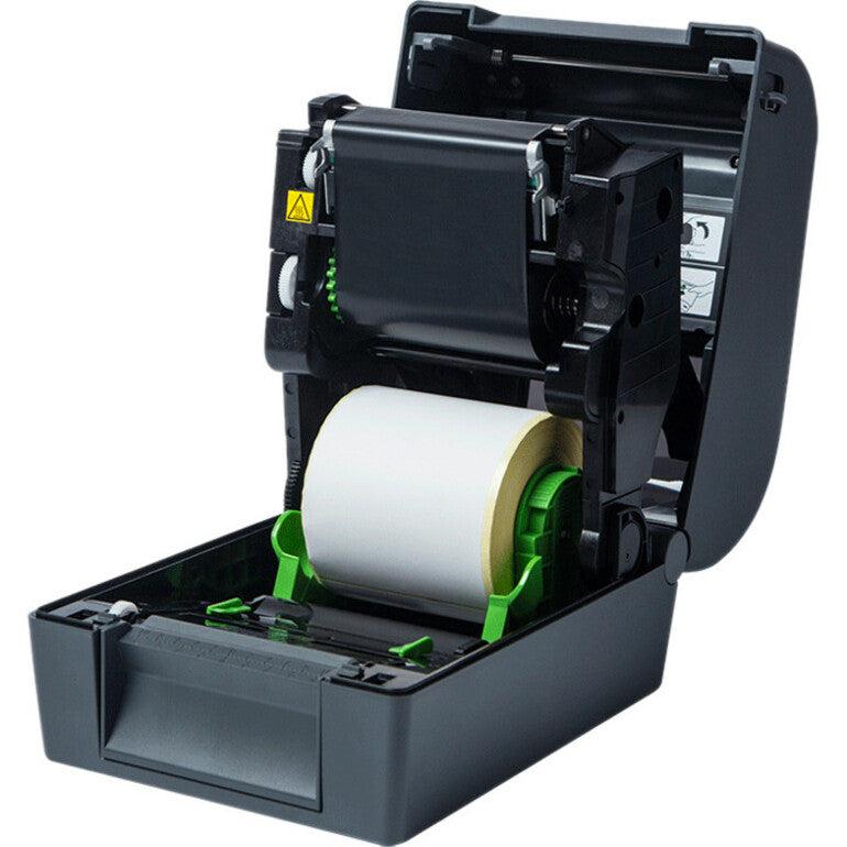 4-Inch Thermal Transfer Desktop Printer Wi-Fi Bluetooth 203 DPI Brother TD4650TNWB | TecISoft