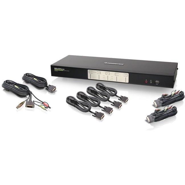 4-Port Dual Monitor KVM Switch - IOGEAR GCS1644 DualView Dual-Link DVI KVMP | Tecisoft