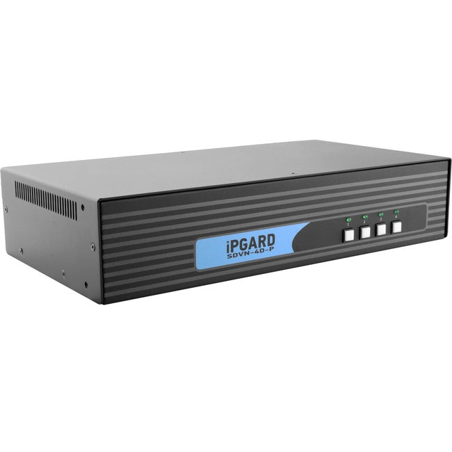 4 Port KVM Switch DVI-I Dual Monitor - Secure CAC Authentication | Tecisoft SDVN-4D-P