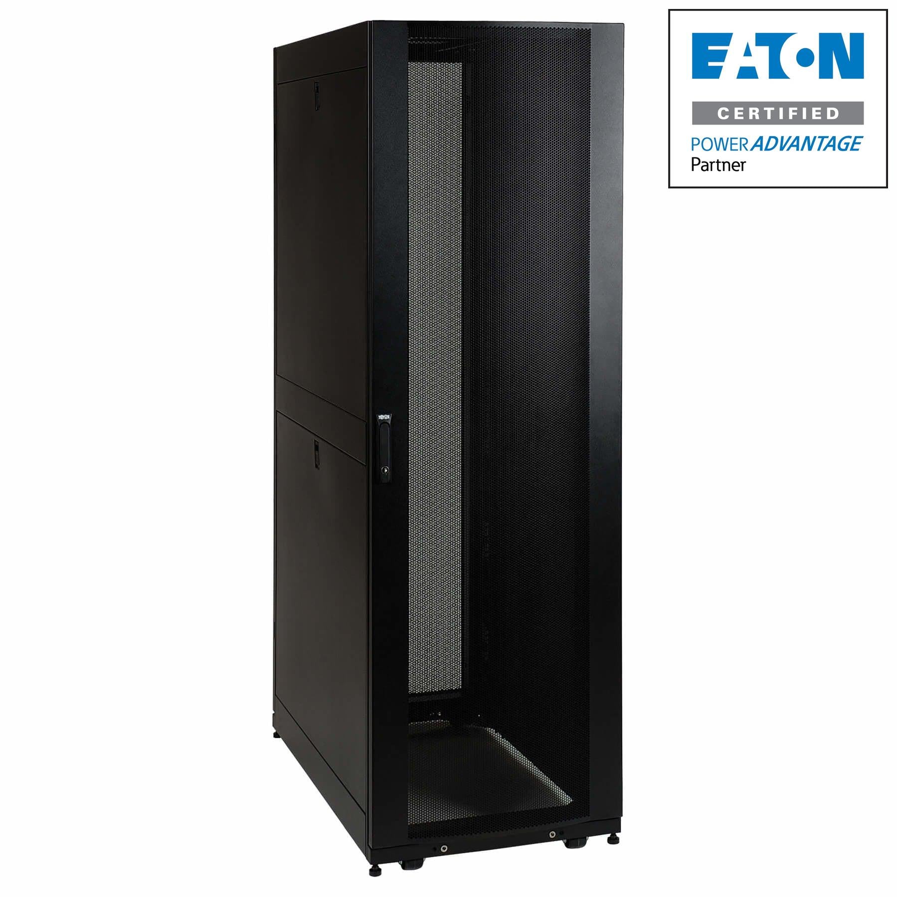 45U Server Rack Enclosure Cabinet - SmartRack Standard-Depth with Doors | Tripp Lite by Eaton SR45UB