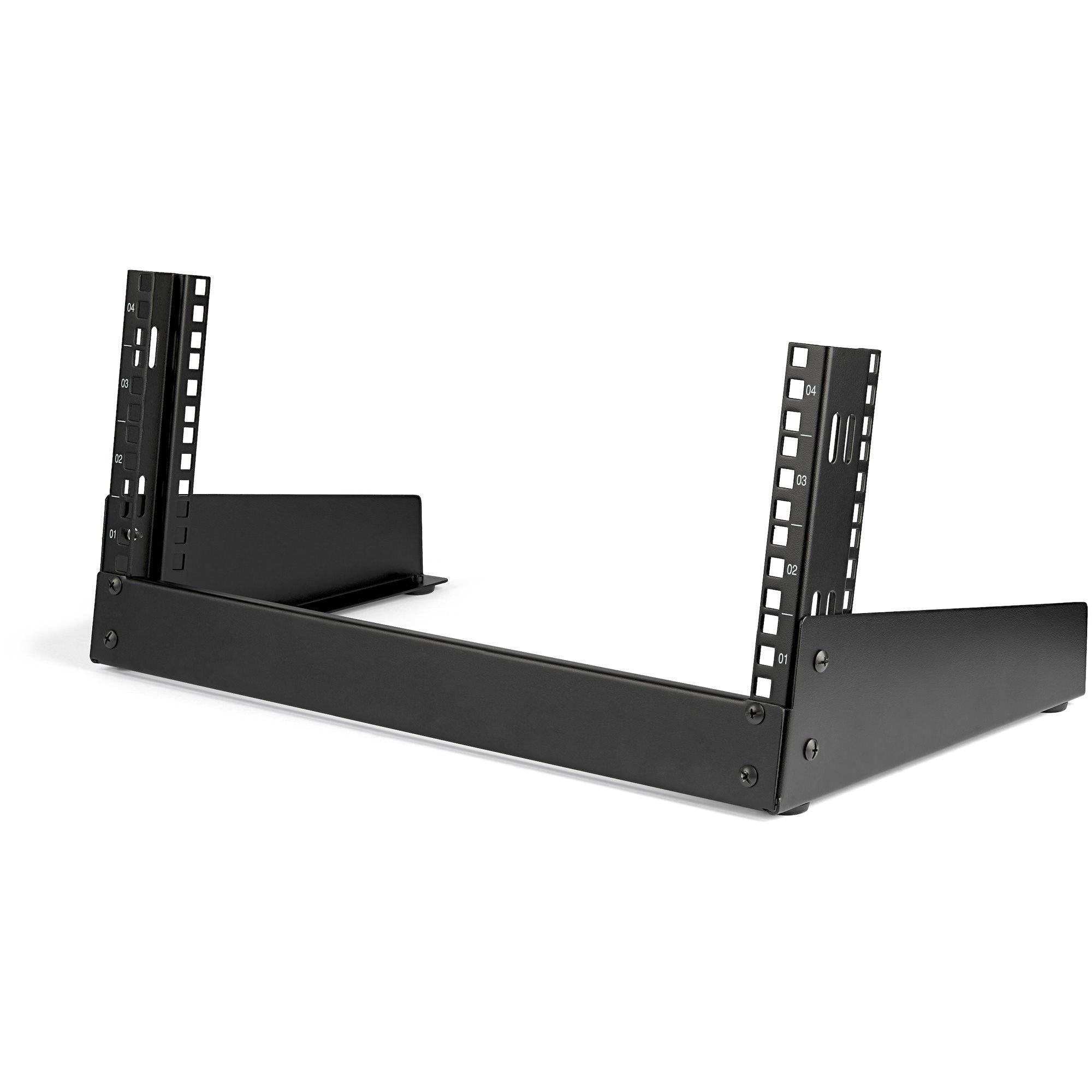 4U Desktop Server Rack - StarTech 2-Post Open Frame Network Rack RK4OD