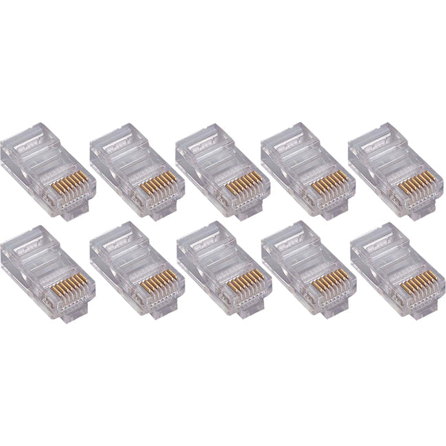 4Xem 100 Pack Cat6 Rj45 Modular Ethernet Plugs For Stranded Or Solid Cat6 Cable