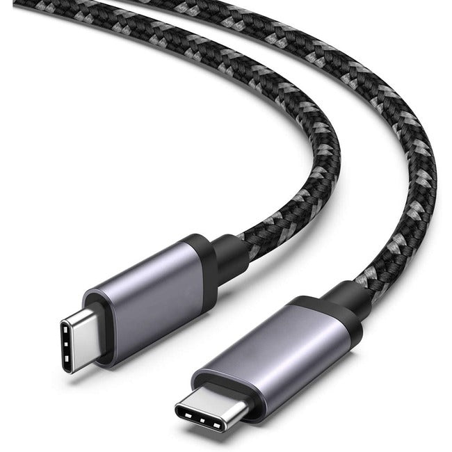 4XEM Nylon Braided USB-C to C 40 Gigabit 60CM/0.6M Cable 4XUSB40GBRD060CM