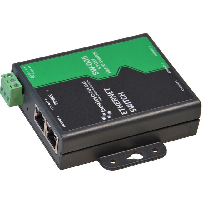 5-Port Industrial Ethernet Switch - Wall Mountable Fast Ethernet | TecISoft SW-005-X20M