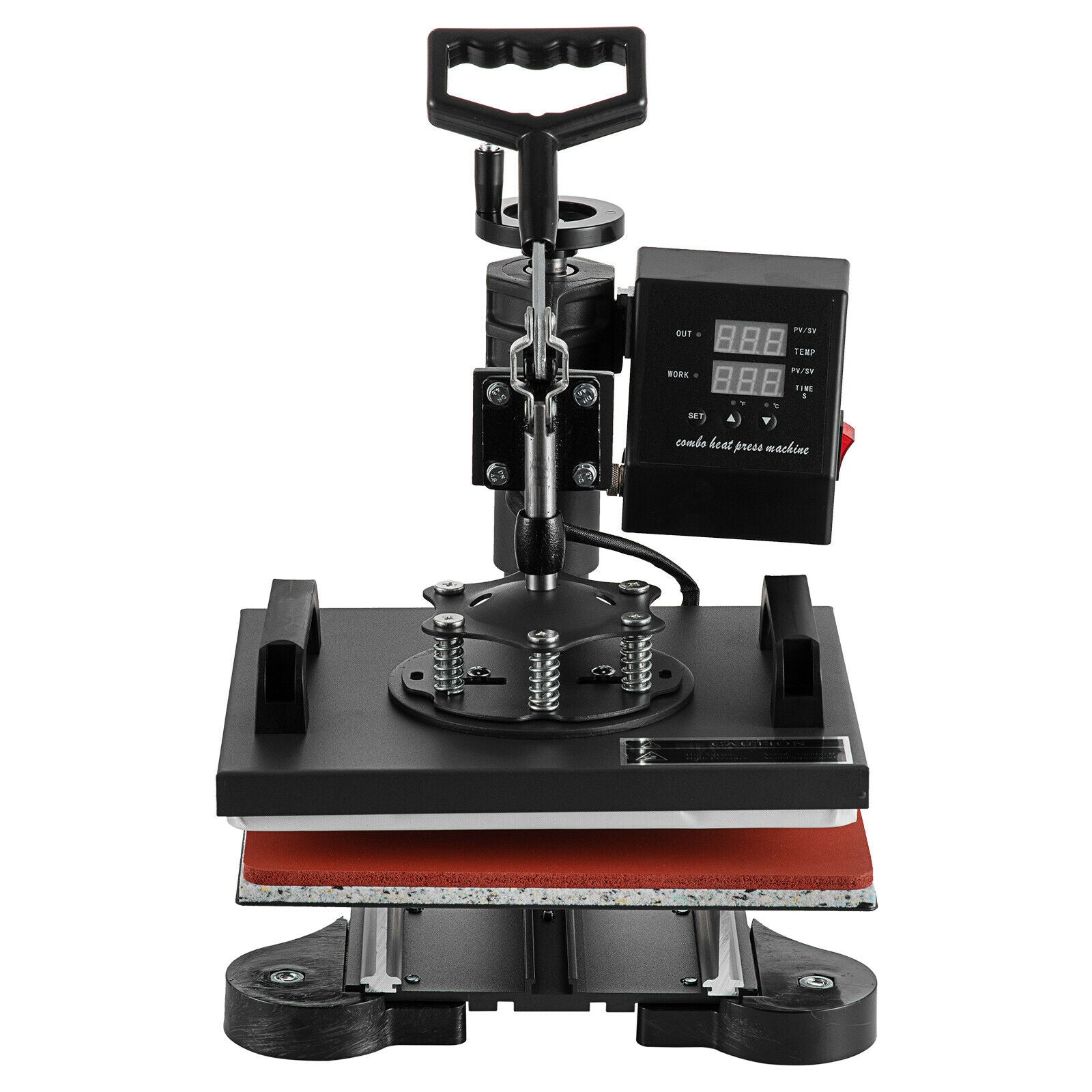 5 In 1 Heat Press Machine Swing Away Digital Sublimation T-Shirt /Mug/Plate Hat