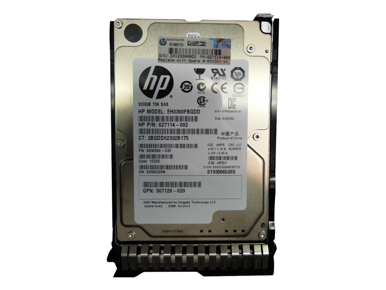 653960-001 Hp 300Gb 15K 6Gb/S Sff Sas Sc Hdd