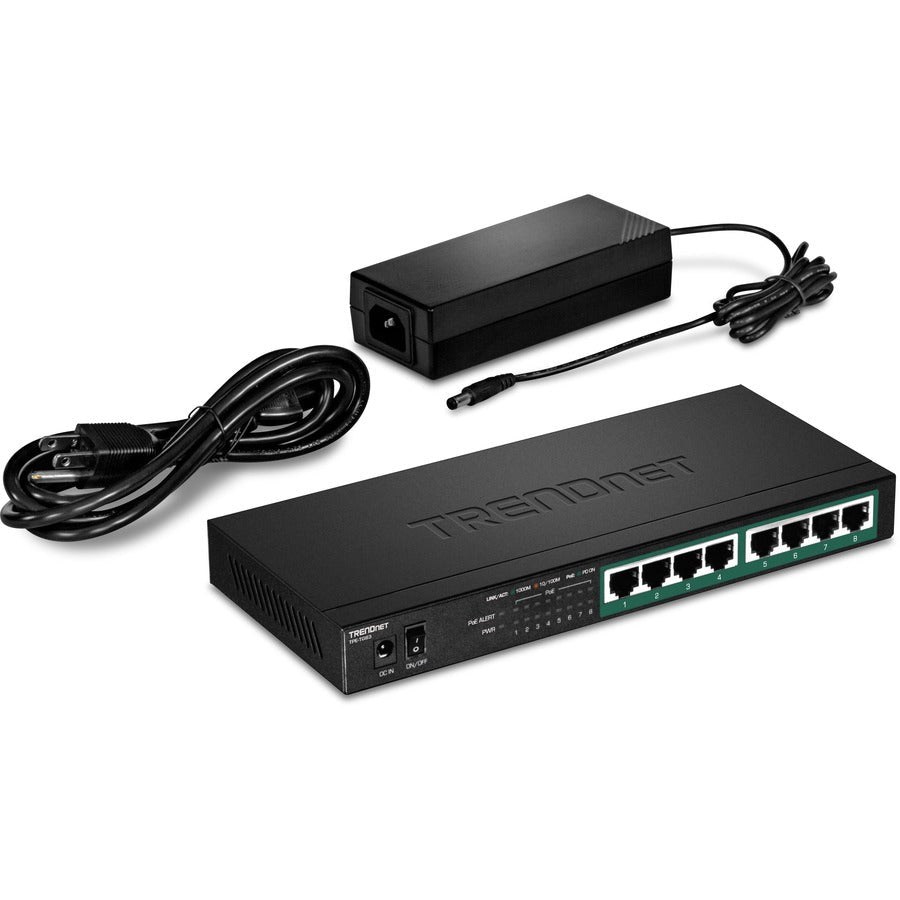 8-Port Gigabit PoE+ Switch - Fanless Business Network Hub | TecISoft TPE-TG83