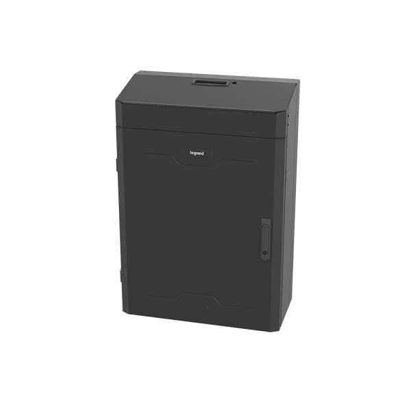 8RU Vertical Wall Mount Server Cabinet - UL 2416 PCI Compliant Legrand VWMSD-8RU-36-B