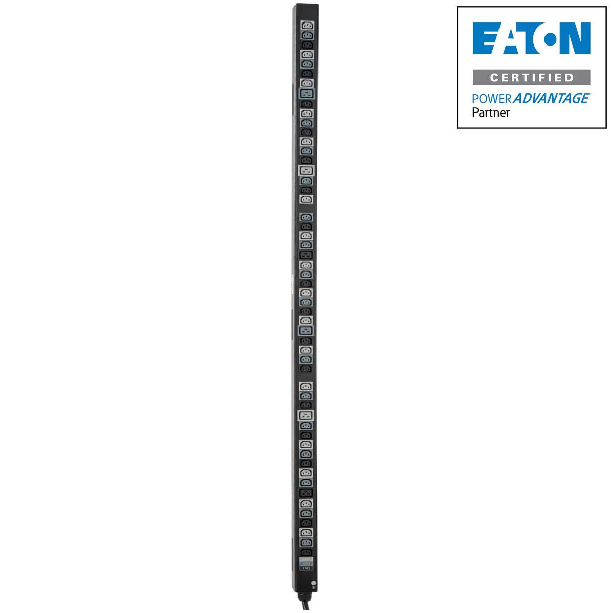 8.6/12.6kW 3-Phase Vertical PDU Strip, 208V C13, C19 Outlets, 0U Rack-Mount, Accessory for Select ATS PDUs PDU3V20D354A