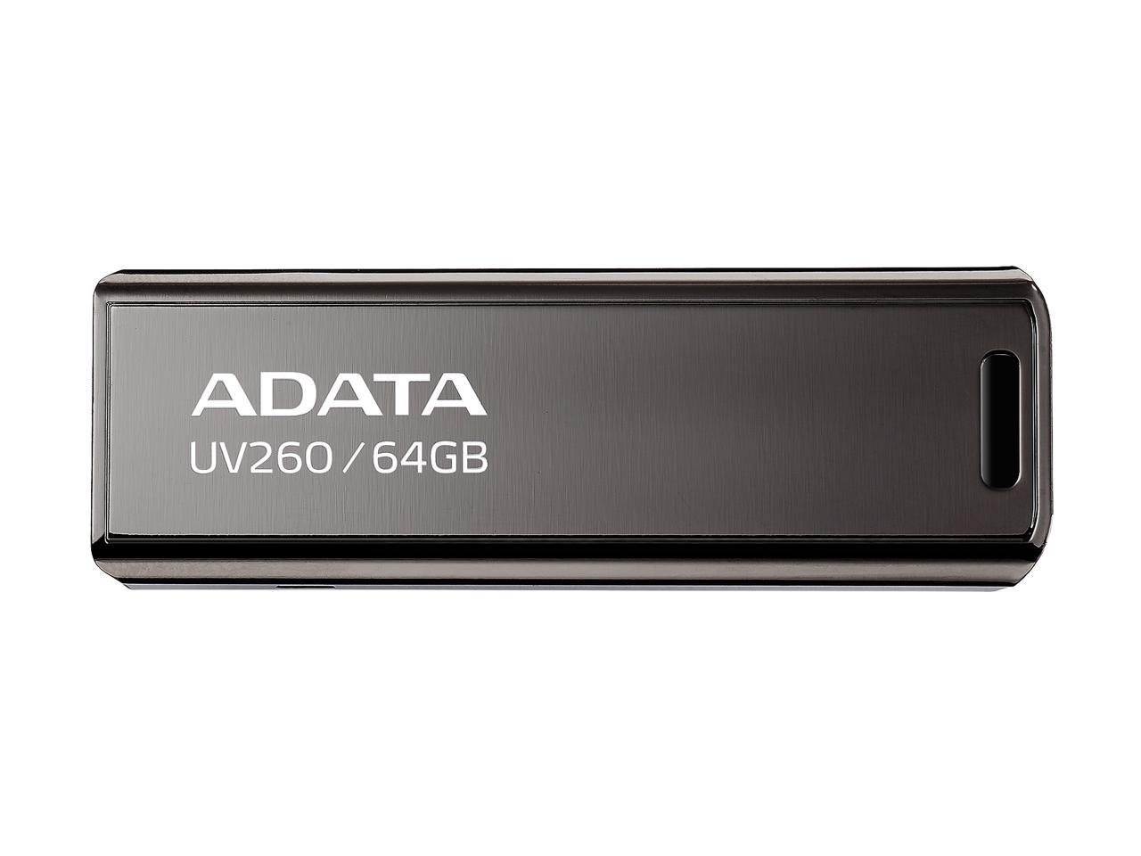 Adata 64Gb Uv260 Usb 2.0 Flash Drive (Auv260-64G-Rbk)