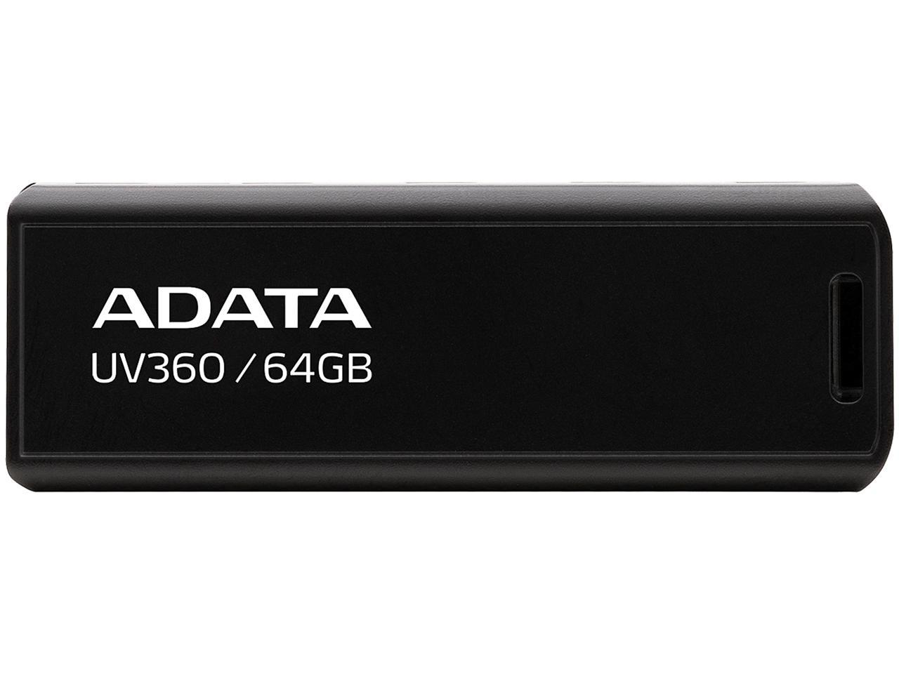Adata 64Gb Uv360 Usb 3.2 Gen 1 Flash Drive (Auv360-64G-Rbk)