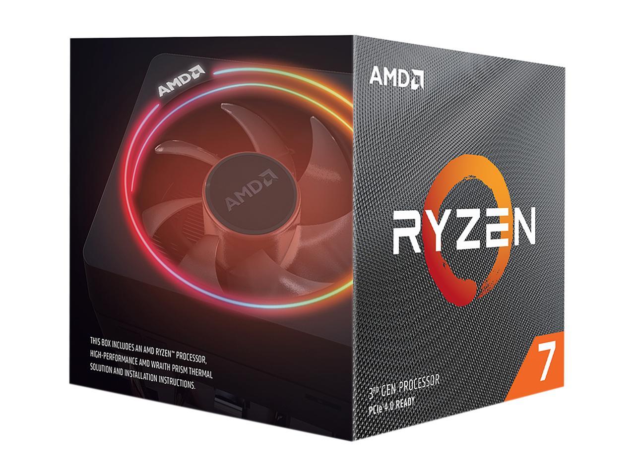 Amd 100-100000025Box Ryzen 7 3800X Desktop Processors / 3.9Ghz/ Eight-Core/ Pcie 4.0/ Retail