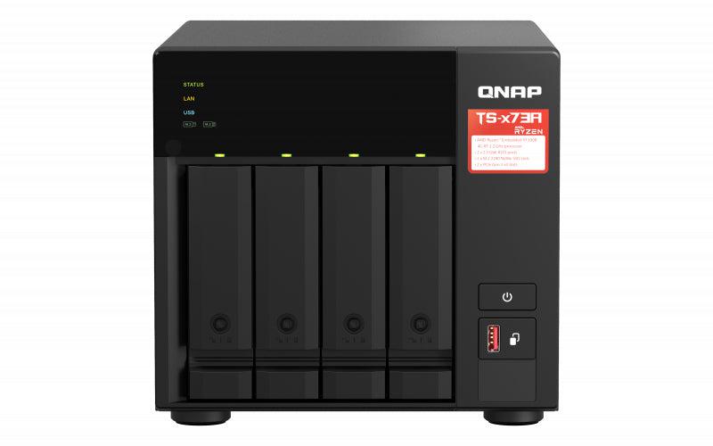 AMD Ryzen 4-Bay NAS - QNAP TS-473A-8G-US with 2.5GbE PCIe Expansion | QNAP