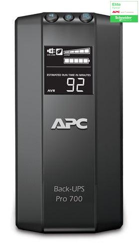 APC BR700G Back-UPS Pro 700VA Battery Backup - Tower UPS with AVR LCD Display | APC