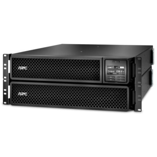 APC Smart-UPS On-Line, 3kVA, Rackmount 2U, 230V, 8x C13+2x C19 IEC outlets, Network Card, Extended runtime, W/ rail kit SRT3000RMXLI-NC