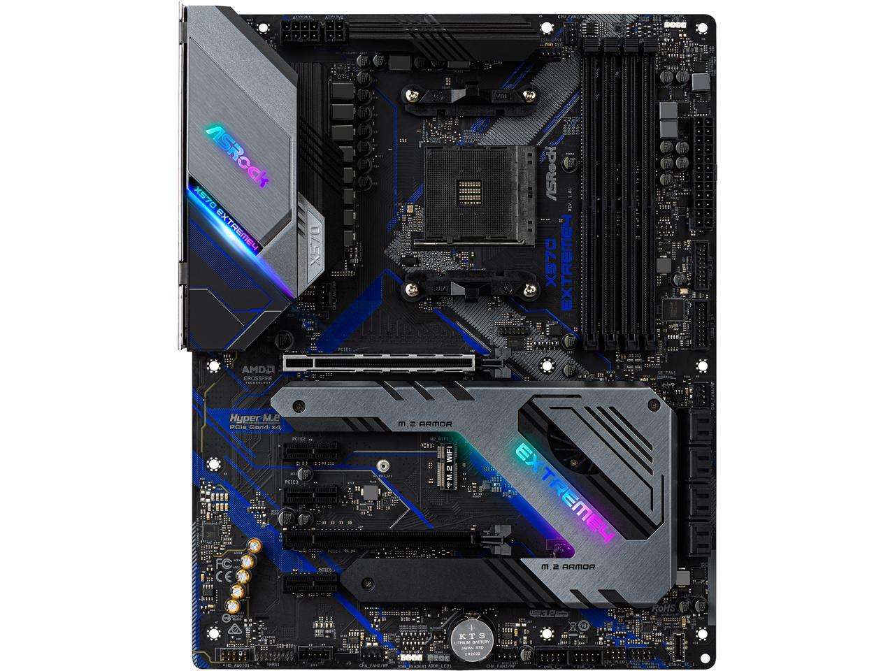 Asrock X570 Extreme4 Am4 Amd X570 Sata 6Gb/S Atx Amd Motherboard