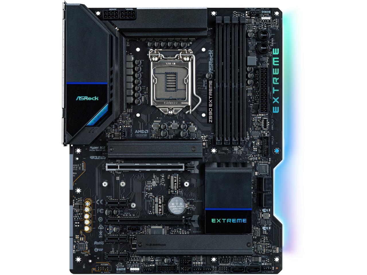 Asrock Z590 Extreme Lga 1200 Intel Z590 Sata 6Gb/S Atx Intel Motherboard