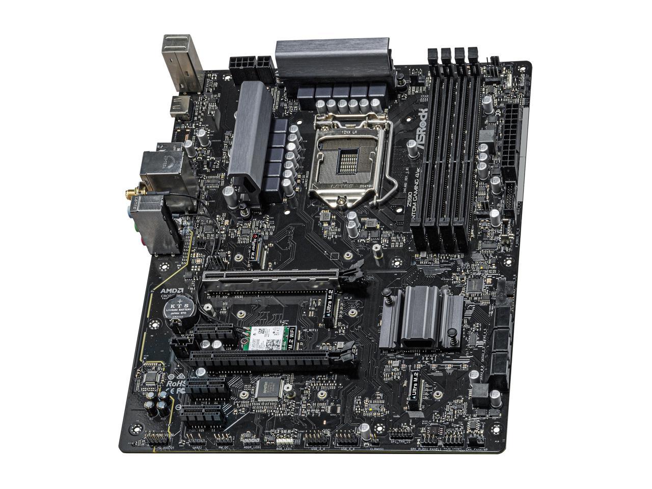 Asrock Z590 Phantom Gaming 4/Ac Lga 1200 Intel Z590 Sata 6Gb/S Atx Intel Motherboard
